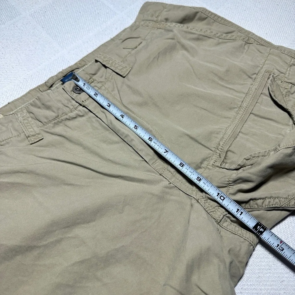 Polo Ralph Lauren Cargo Pants Men 34x32 Roll Up Leg Outdoors Hiking Tan Khaki